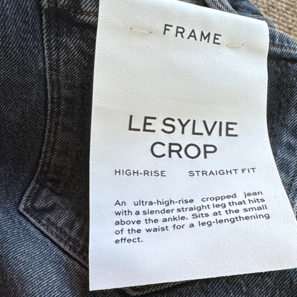 Frame Dark Blue Women's Crop Jeans size 24 new with tags - Picture 8 of 10